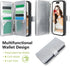 Varikke Detachable Wallet Case for iPhone 12, Fashion Glitter PU Leather with Card Holder, Magnetic Flip Cover