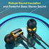 6Pack Earbuds Headphones Wired with Microphone in-ear Earbuds,Noise Isolating,Powerful Heavy Bass, Earphones Compatible with iPhone, iPod, iPad, MP3, Laptops, and Most 3.5mm Jack