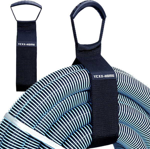 2 PCS Heavy Duty Cord Storage Wrap Holder, Extension Hook and Loop Organizer Strap for Cords, Garden Hose, Garage Tool.