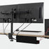 VIVO Under Desk 17 inch Cable Management Trays, Power Strip Holders, Wire Organizers for Office and Home, 2 Pack, Black