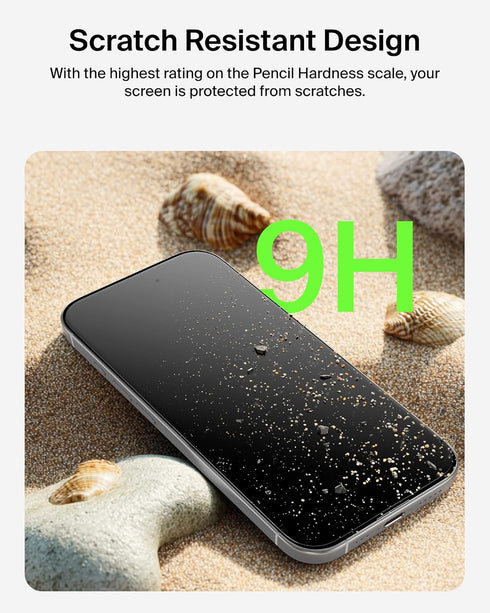 17 Belkin ScreenForce TemperedGlass Screen Protector for iPhone Pro, Scratch-Resistant Impact Protection w/Included