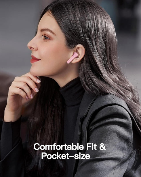 Wireless Earbuds Bluetooth 5.3 with 78Hrs Battery Life, Charging Case, LED Display, Waterproof, Microphone, Stereo