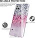 BAISRKE Moto G 5G Case, Motorola One 5G Ace Glitter Sparkle Shockproof Clear Hard Back Cover - Pink
