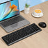 Wireless Keyboard and Mouse Combo for Windows, 2.4G Full-Sized Cordless Keyboard Mouse for Laptop PC Desktop Chrome