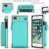 Asuwish Wallet Phone Case for iPhone 6plus 6splus 7plus 8plus with Screen Protector and Zipper Card Holder Slot