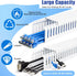 ZhiYo 2 2in 99in (6X L16.5in) x Professional Server Rack Cable Management Raceway, Cable Raceway Kit, Electrically Safe