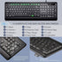 Large Letter Print Keyboard, 104 Keys USB Wired Full Size Computer Keyboard (KB612)