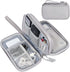 FYY Travel Electronic Cable Organizer Bag - Portable Waterproof Double Layers Storage for Cable, Cord, Charger, Grey