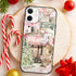 Aoldimu 12/12 12 6.1 Inch Aesthetics Christmas Collage Phone Cases for iPhone Pro Case Merry Christmas Shockproof Soft