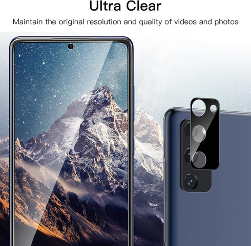 JETech 2-Pack Screen Protector for Samsung Galaxy S20 FE 6.5-Inch with Camera Lens Protector, HD Clear, Fingerprint ID