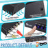 Gulfmew 8 4 8 1 8 Way AV Switch, RCA Switcher with FT RCA Cable, in Out Composite Video L/R Audio Selector Box, Port AV