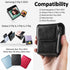 for Samsung Galaxy Z Flip 5/4/3 Phone Pouch Holster Belt Case, Leather Pouch with Belt Clip for Phone Holster Case for Motorola Razr Plus, Moto Razr+ 2023, Galaxy Z Flip 5/4/3/2 -Black