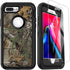 Compatible iPhone 7 Plus 8 Plus Case with Screen Protector, Rugged Heavy Duty Camo Case for Men, Shockproof 3-Layer
