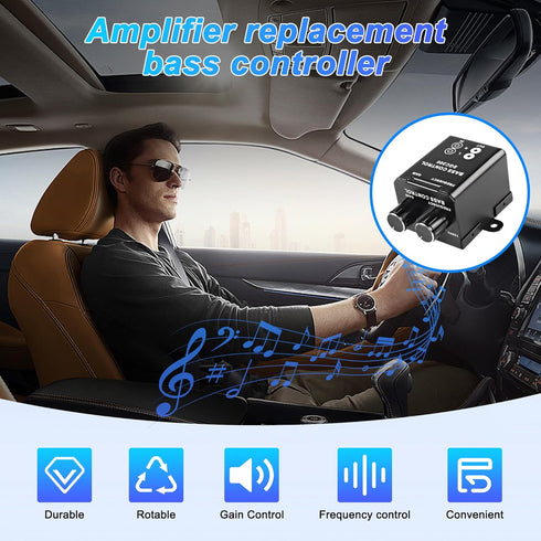 MEIRIYFA RCA Bass Knob for Car Amplifier Volume Control Knob Universal Car Audio Gain Regulator Remote Controller