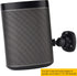 2 Pack Speaker Wall Mount Holder for 1/4"-20 Threaded Keyhole, 360 Rotation Adjustment, Aluminum Alloy Mount, Black