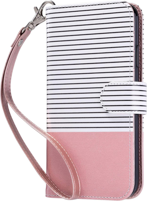 ULAK Compatible with iPhone 11 Wallet Case with Card Holder, PU Leather Flip Cover with Kickstand Magnetic Closure, TPU