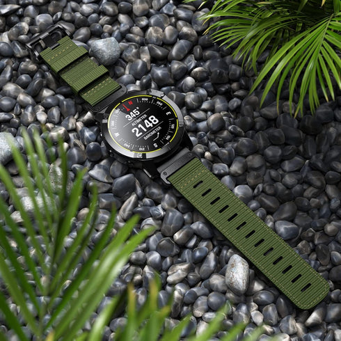 Compatible with Garmin Fenix 7X/Fenix 6X/Fenix 5X/Fenix 8, Nylon Quickfit 26 Watch Band for Tactix 7
