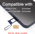 ASDAWN for iPhone 11 Pro Max SIM Card Slot Tray Holder Replacement for iPhone 11 Pro SIM Card Tray Slot Waterproof Rubber Ring and SIM pin(Single Sim Version)(Matte Space Gray)