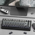 HITIME XVX PBT Keycaps-MOA Set, 132 Keys Custom Keycaps for 60 65 75 100 Percent Cherry Gateron MX Switches, Gray