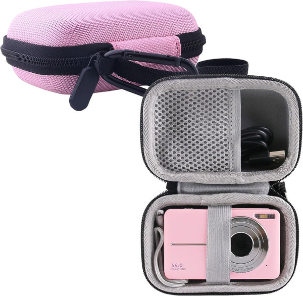 WERJIA Kids Camera Case for CAMKORY/VAHOIALD/Nsoela/IWEUKJLO/Lecran FHD 1080P Digital Camera for Kids - Pink