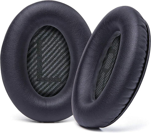 Ear Pads Cushions Replacement for Bose QC35 & QC35ii Headphones, Softer Leather, Luxurious Memory Foam Earpads.