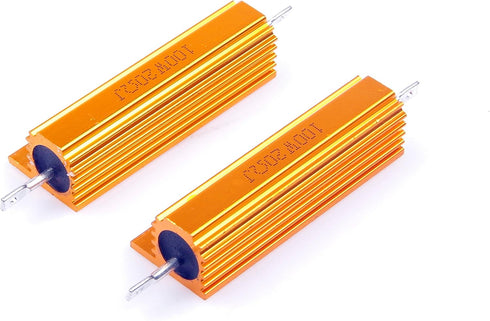 100 Watt 20 Ohm 5% Gold Wirewound Resistors, Electronic Aluminium Shell (Pack of 2)