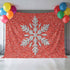 Generic 10 8 Modern Themed Photo Backdrop for Photoshoot, x FT Winter Watercolor Sparkling Snowflake Pattern Photo