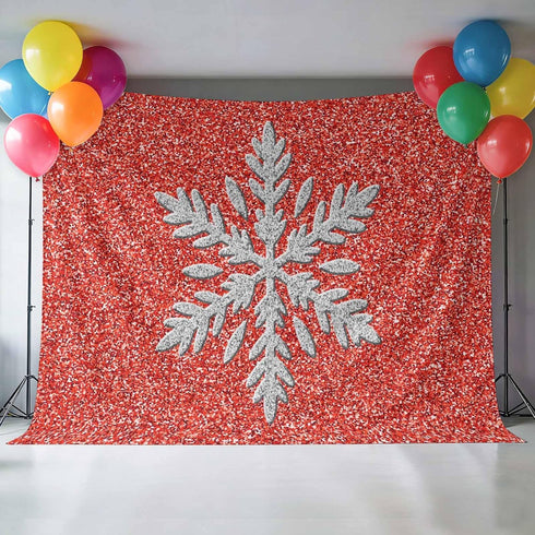 Generic 7 5 Modern Themed Photo Backdrop for Photoshoot, x FT Winter Watercolor Sparkling Snowflake Pattern Photo Props