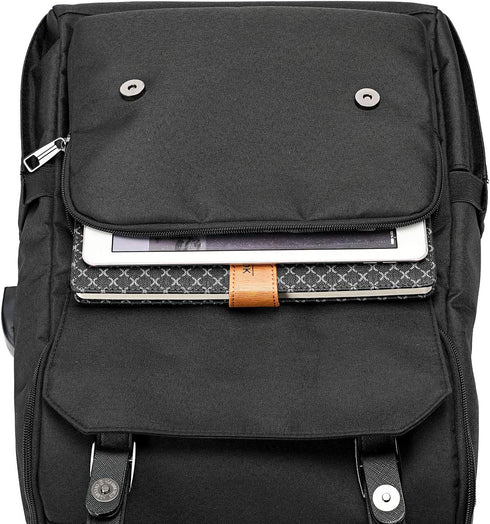 YALUNDISI Backpack Backpack Backpack 15.6 Inch Vintage Travel Laptop with usb Charging Port for Women & Men College