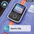 MP3 Player with Bluetooth and Sports Clip, Earbuds Included, Expandable to 128GB, HD Color Screen, 34 Hours Battery
