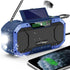 Emergency Radio Waterproof Bluetooth Speaker - Portable AM FM Radio with Flashlight and Cell Phone Charger