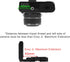 Fotodiox Exxy Omni Jr. Universal L-Bracket for Smaller Mirrorless Cameras, All Metal Black Hand Grip for Quick Releases