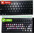 Larrel 4 Pcs Keyboard Stickers, Universal Keyboard Replacement Letters Colorful Keyboards Stickers Letters for PC