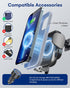 ZEEHOO Wireless Car Charger, 15W Fast Charging Auto Clamping Phone Mount for iPhone 15, 14, 13, 12, 11 Pro Max