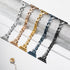 Dainty Heart Bands for Apple Watch 38mm 40mm 41mm 42mm, Adjustable Bling Metal Strap for Women, Rose Gold