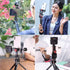 Metal Phone Tripod Mount with 3 Cold Shoes & Arca Port, 360° Smartphone Tripod Adapter for iPhone Samsung Cell Phone