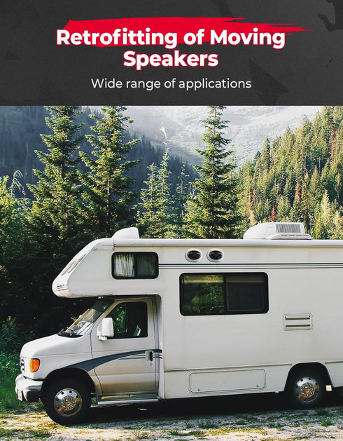 KEMIMOTO Pairs of 6x9 Speaker Pods - Universal Speaker Boxes Enclosures Compatible with UTV, RV, Car, Boat, Trunk,