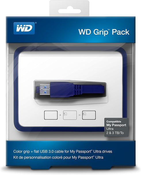 WD Grip Pack for My Passport Ultra 2TB with USB 3.0 Cable, Slate (WDBFMT0000NBA-NASN)