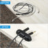 MECCANIXITY 3pcs Cable Clips - Cord Organizer for Desk, 3 Slots Silicone Adhesive Holders for USB Charging