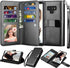 NJJEX Wallet Case for Galaxy Note 9, Luxury PU Leather, Detachable, Kickstand, Magnetic Phone Case with 9 Card Slots &
