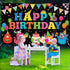 Birthday Backdrop, Happy Birthday Party Photography Background Banner, Cake Table Banner for Baby Shower