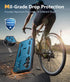 FNTCASE Galaxy S23 FE Case: Military Grade Shockproof TPU Cover with Kickstand & Screen Protector - Blue Full