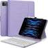 MoKo Universal Tablet Case with Keyboard for 9"-11" Tablets, Removable Wireless Bluetooth Keyboard & Pen Holder, Lilac