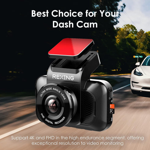 64GB microSDXC UHS-3 4K Full HD Video SD Card with Adapter for Dash Cams, Surveillance System, Security Camera