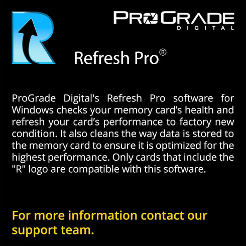 Prograde Digital SD UHS-II 128GB Card V60 - Up to 130MB/s Write, 250MB/s Read Speed for Vloggers, Filmmakers