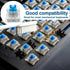 Dmopipp 12PCS 3 Keyboard Switches, Blue Keyboard Clicker Replacement PIN Mechanical Keyboard Switch Clicky Accurate
