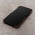 Porter Riley Leather Case for iPhone X/iPhone Xs - Chocolate Brown, Premium Genuine Leather Slimline Back Case