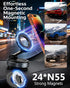 MARUVI Car,2800gf Mount,360 Vacuum Magnetic Phone Holder for Strong Magnetic Phone Adjustable & Reinforced Suction Cup