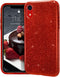 MATEPROX Bling Sparkle Case for iPhone XR - Cute Girls Women Protective Christmas Case (Red)