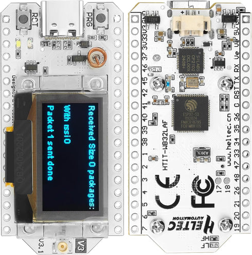 ESP32 LoRa V3 Module Board - 1000mAh Battery Set with 863-928MHz Antenna and SX1262 LoRa V3 Devices for Meshtastic